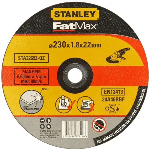 Disco p/Corte em Aço Inox 230X1.8MM Stanley STA32692-QZ